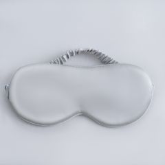 Luxe Bedding 6A Grade 100% Mulberry Silk Eye Mask Silver