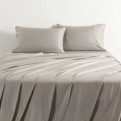 Luxe Bedding Bamboo Cotton 400TC Sheet Set Perla Grey