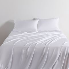 Luxe Bedding Bamboo Cotton 400TC Sheet Set White