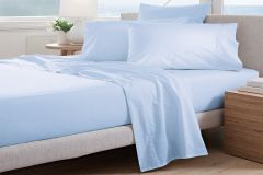  Sheridan Adkins 700TC KING Bed sheet Set in Barely Blue