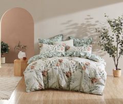 Logan & Mason Elise Quilt Cover Set Sage