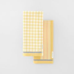 Sheridan Este Tea Towel Set - Two Pack HONEY GOLD