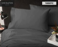 Sheraton Luxury 1000TC 100% Cotton Sheet Set-Dark Smoke