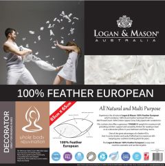 Logan & Mason 100% Feather European Pillow