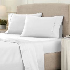 Luxe Bedding 1200TC Egyptian Cotton Sheet Set White