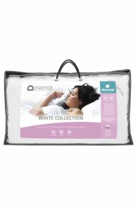 Downia WHITE COLLECTION white duck down & feather pillow (MEDIUM)