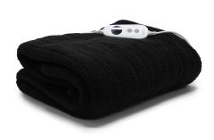 Onkaparinga Teddy Fleece Heated Throw Charcoal