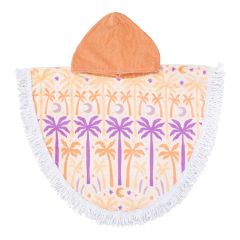 Bambury Kids Shaped Poncho Hooded Beach Towels|Quick Drying Luna Tree