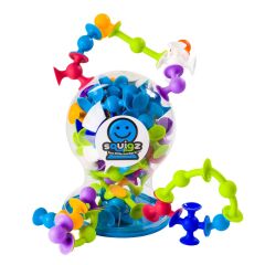 Fat Brain Squigz Starter 22 Piece Set, Kids Preschool Toy, Suction Toy Set, Sort