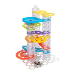 73pc Fat Brain Toy Co Trestle Tracks Marble Run Builder Edition Set Kids Toy 8y+