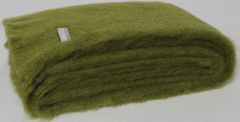 Masterweave Windermere Mohair Throw Rug Blanket - Fern