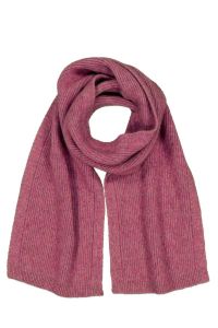 McDonald Possum Merino Fine Rib Scarf-Heather