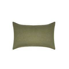 Bambury Luxe Belgian Linen Standard Pillowcase Pair -Olive