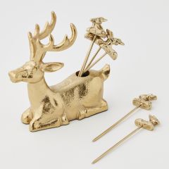 Pilbeam Living Deer Cocktail Picks Set of 6
