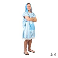 SPLOSH Hooded Towel Adults Blue Poncho S-M