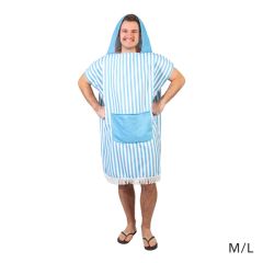 SPLOSH Hooded Towel Adults Blue Poncho M-L
