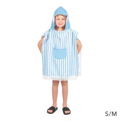 SPLOSH Hooded Towel Kids Blue Poncho S-M