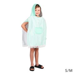 SPLOSH Hooded Towel Kids Mint Poncho S-M
