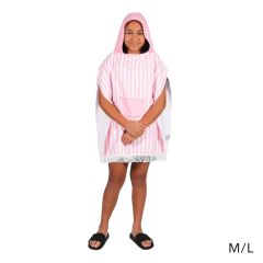 SPLOSH Hooded Towel Kids Pink Poncho M-L