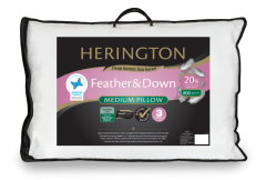 Herington 20% White Goose Down & Feather Medium Pillow