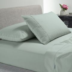 Bianca Heston 300 Thread Count Cotton Percale Sheet Sets Sage
