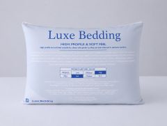 Luxe Bedding Natural Talalay Latex Pillow High Profile & Soft Feel