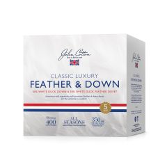 John Cotton Classic Luxury 50/50 White Duck Feather & Down All Seasons Quilt