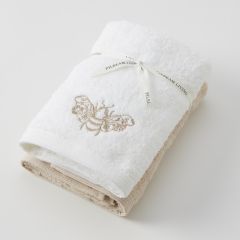 Pilbeam Living Beebee Hand Towel Set of 2 (1 Plain)
