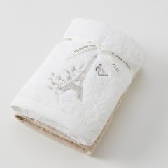 Pilbeam Living Amour Hand Towel Set of 2 (1 Plain)