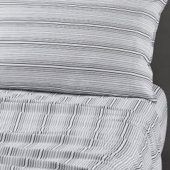 Kenneth Cole Lexington Stripe Sheet Set Black
