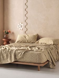 Linen House Abbi Dijon Flannelette Sheet Set