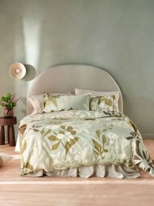 Linen House Indy Eucalyptus Quilt Cover Set