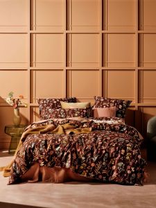Linen House Rita Cacao Quilt Cover Set