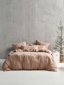 ReJeaneration By Linen House Hali Rust Quilt Cover Set
