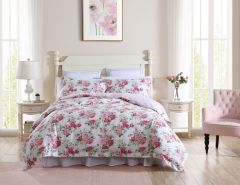 Laura Ashley Lidia Printed Quilt Cover Set Pink