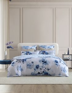 Private Collection Lilibet Quilt Cover Set Blue