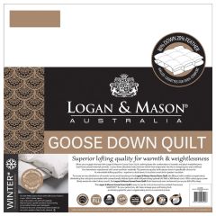 Logan and Mason 80/20 Goose Down & Feather Quilt