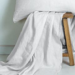 M Home French Linen Fitted Sheet Ivory