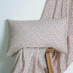 M Home French Linen Spot Ivory Standard Pillowcase Pair