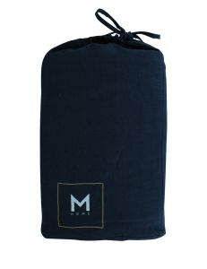 M Home French Linen Flat Sheet Navy