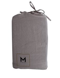 M Home French Linen Fitted|Flat Sheet|Pillowcase- Woodrose