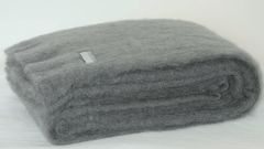Masterweave Windermere Mohair Throw Rug - Slate