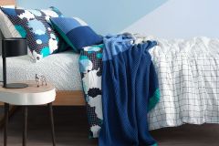 Sheridan Maxen Kids Throw & Cushion in Cobalt