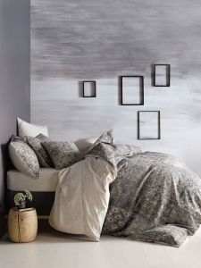 Marie Claire Marla Quilt Cover Set Charcoal