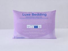 Luxe Bedding Natural Talalay Latex Pillow Medium Profile & Medium Feel