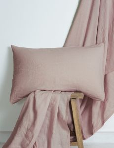 M Home French Linen Woodrose Standard Pillowcase Pair