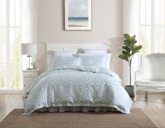Laura Ashley Mia Printed Quilt Cover Set Blue