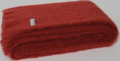 Masterweave Windermere Mohair Throw Rug Blanket - Russet