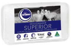 Bambi Moodmaker Superior Alpaca Memory Foam High Profile Pillow