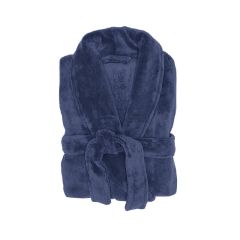 Bambury Microplush Super Soft Unisex Bathrobe Denim-Medium/Large